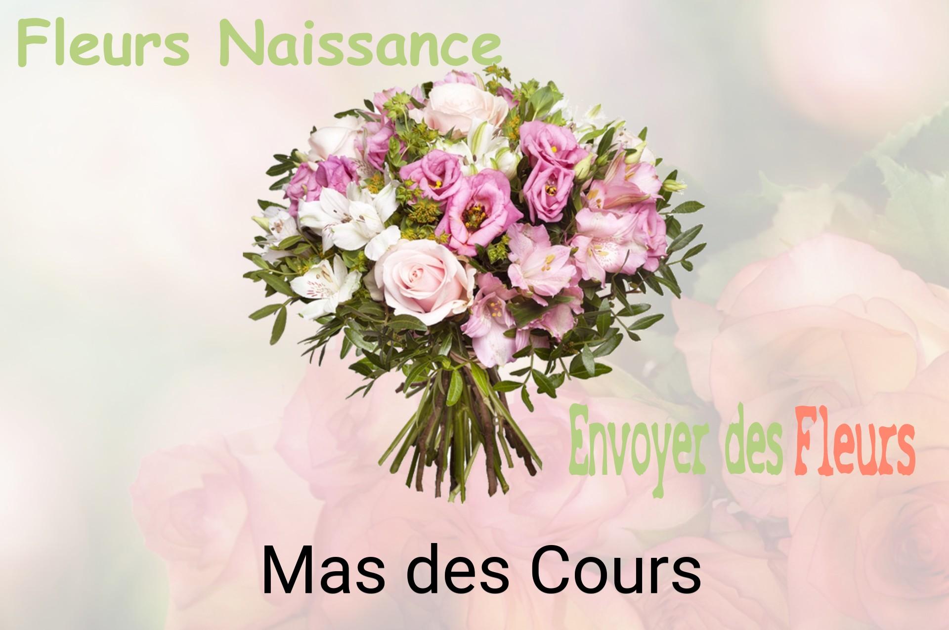 Bouquet de fleurs de naissance livré à Mas-des-Cours